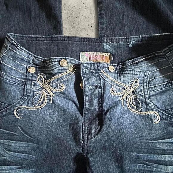 Source Unknown Denim - Unbranded Women's Navy and Blue Jeans